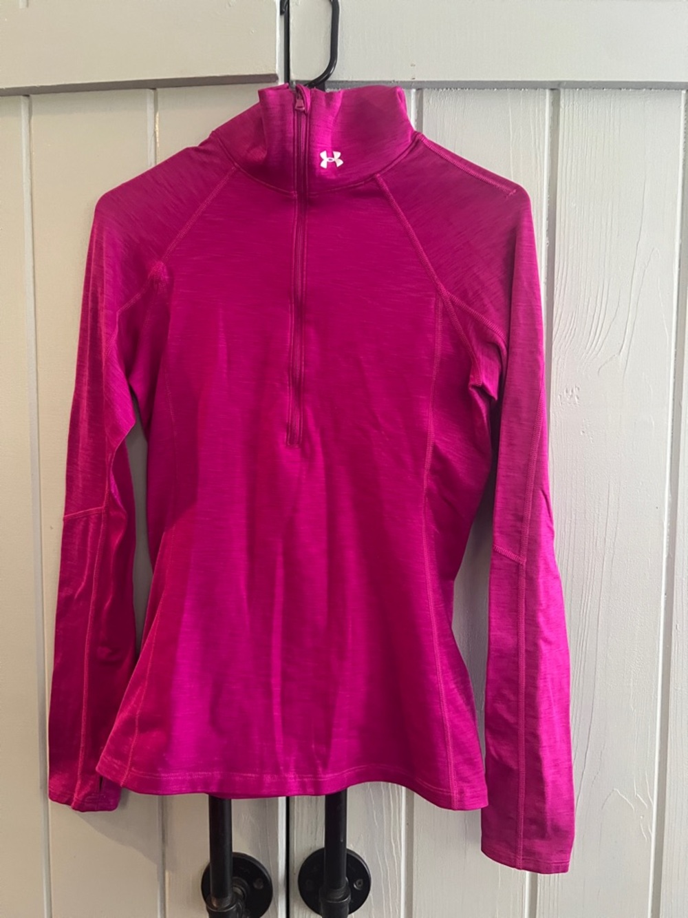 Under Armour Women's Magenta Quarter-Zip Performance Top